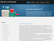 Tablet Screenshot of machineabriquette.com